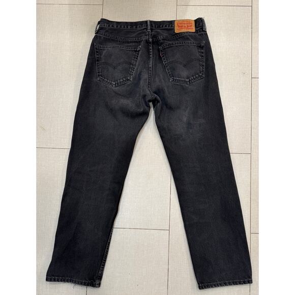 Mens Levi Black 505 34x32 - Picture 2 of 9